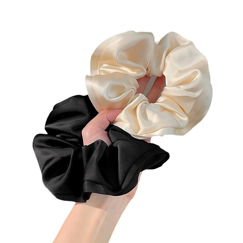 Wholesale Large Intestine Headline Light Luxury Silk Hair Accessories Pontail Hair Ring